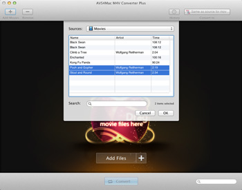 add iTunes M4V files