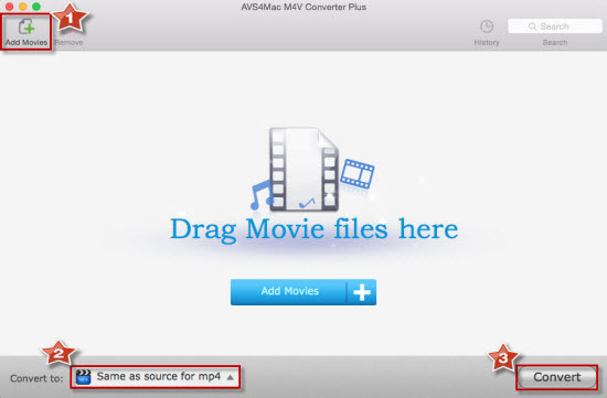 Convert iTunes M4V video to MP4